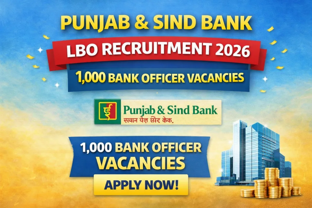 Punjab & Sind Bank Recruitment 2026 bank job 2026