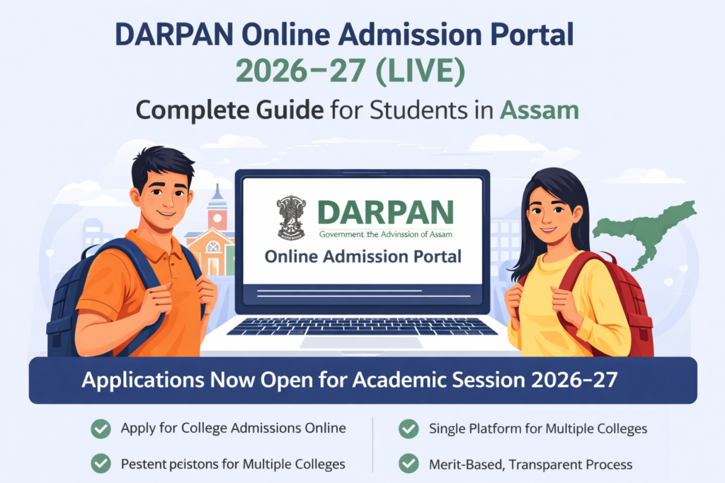 darpan online admission portal 2026–27