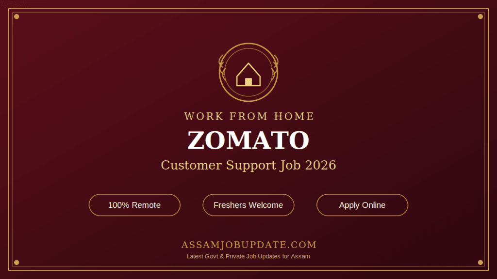 Zomato Work From Home Customer Support Job 2026