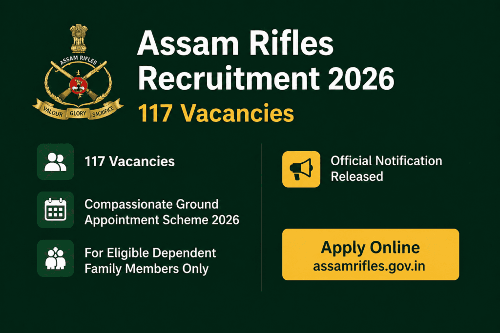 assam rifles recruitment 2026