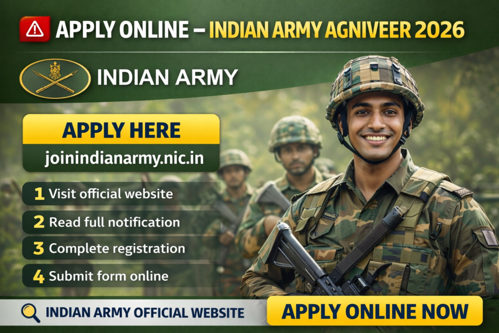 indian army agniveer 2026 recruitment ad