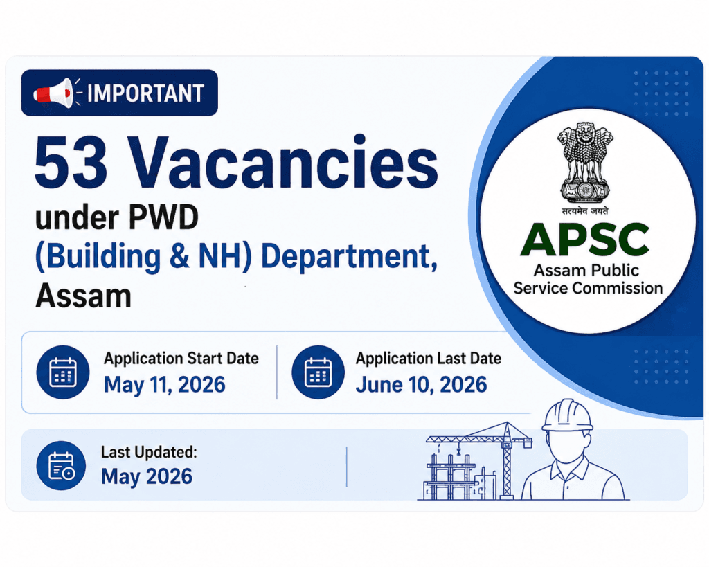 apsc junior engineer electrical recruitment 2026