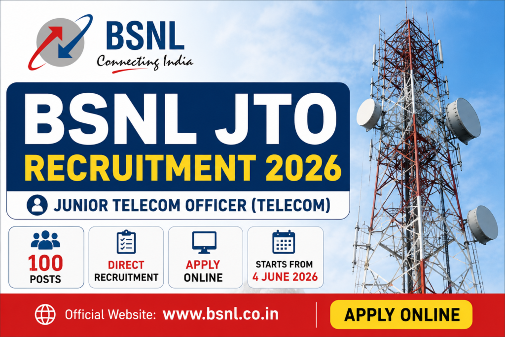 bsnl jto recruitment 2026