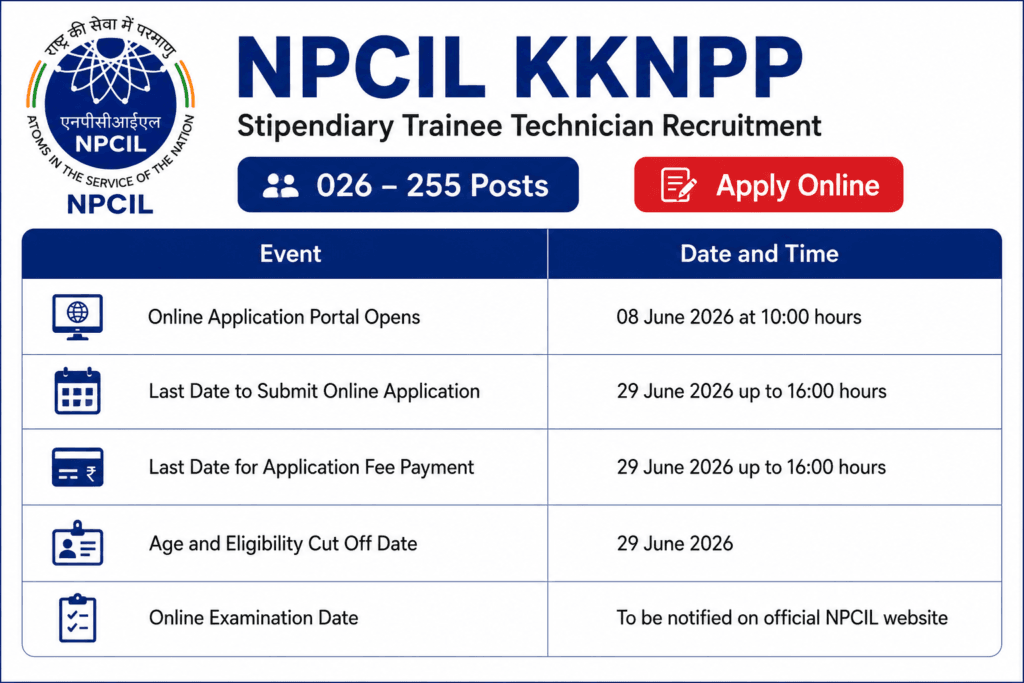 npcil kknpp recruitment 2026