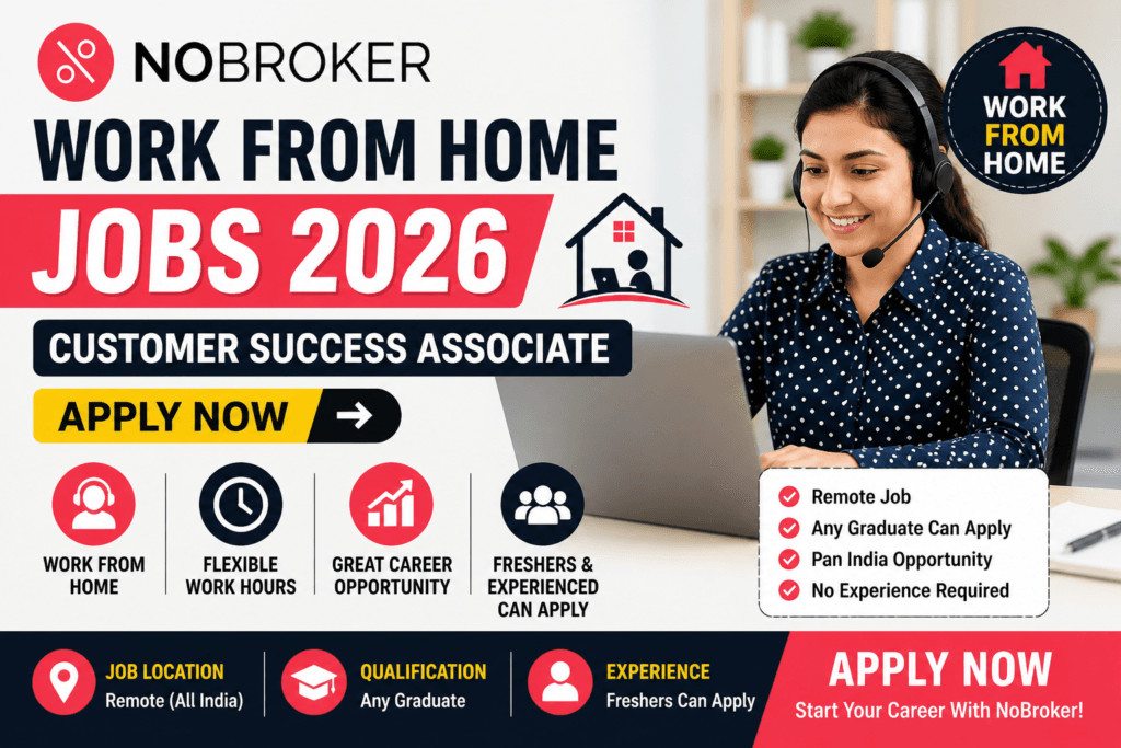 nobroker work from home jobs 2026