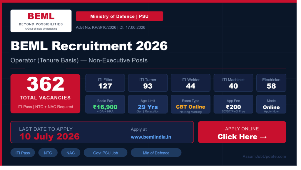beml recruitment 2026
