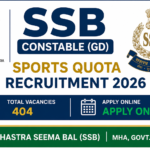central government sports quota jobs 2026