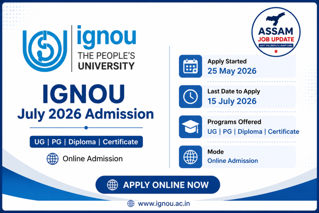 ignou admission 2026