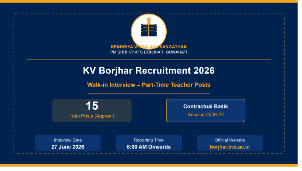 kv borjhar recruitment 2026