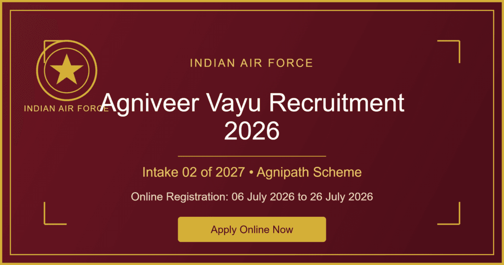 IAF Agniveer Vayu Recruitment 2026