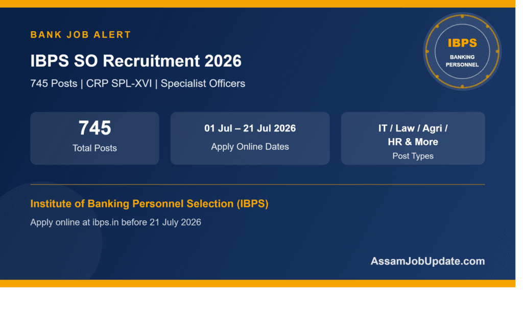 IBPS SO Recruitment 2026