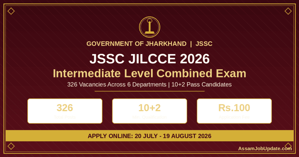 JSSC JILCCE Recruitment 2026