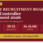 RRB Section Controller Recruitment 2026