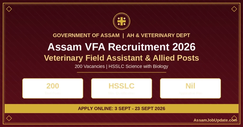 Assam VFA Recruitment 2026